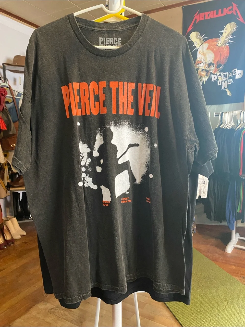 Pierce The Veil Thick Black Graphic Short Sleeve Tee